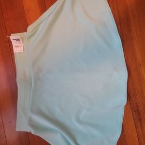 mint green skirt